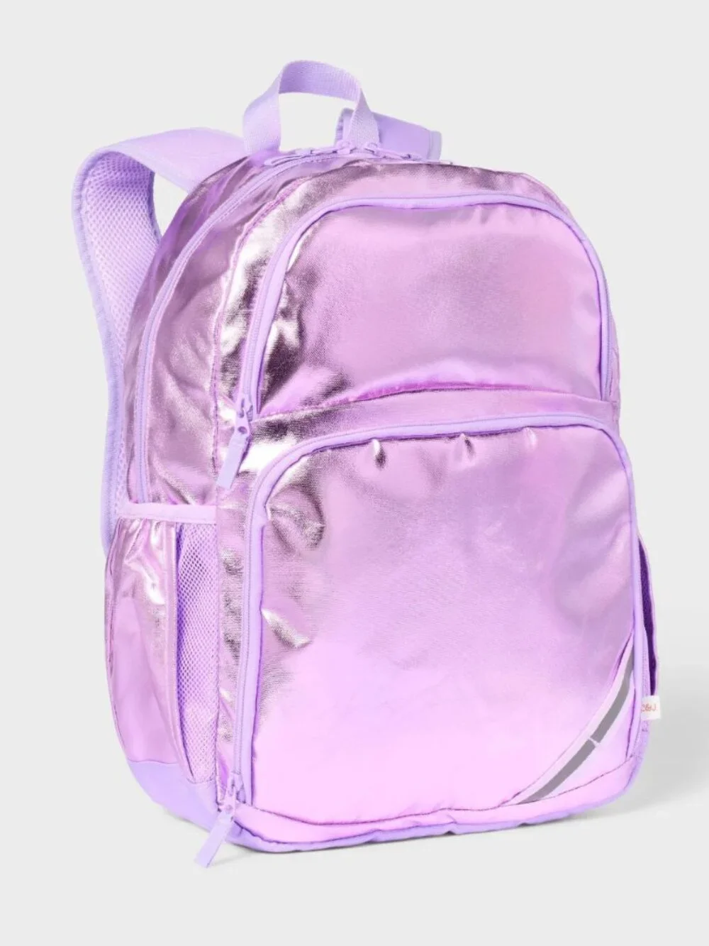 NEW Cat & Jack Kids' 17'' Classic Backpack in Metallic Purple